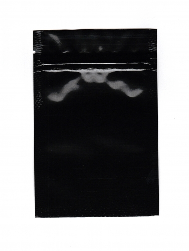 Mylar Ziplock Bag - 10cm x 15cm - Black